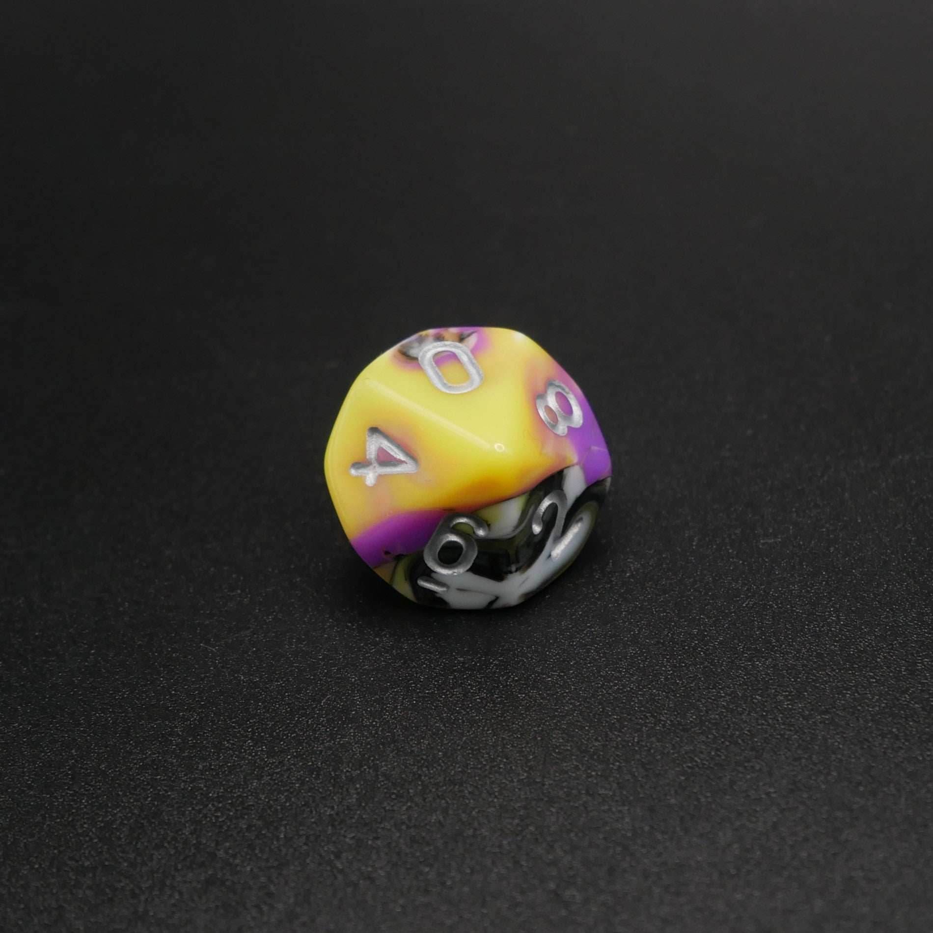 Panic Abstraction - 7 Piece DnD Dice Set | Acrylic RPG Gaming Dice - 