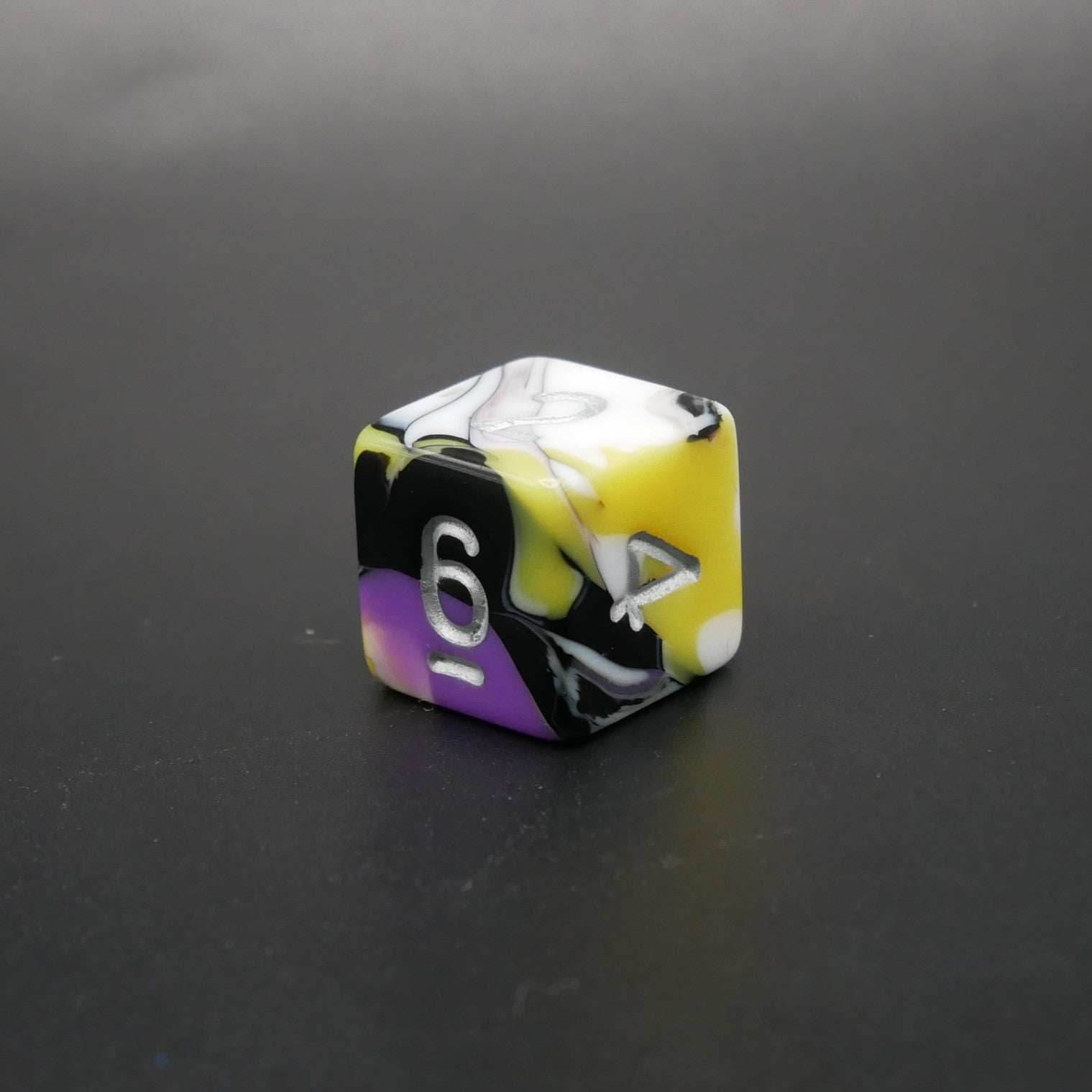 Panic Abstraction - 7 Piece DnD Dice Set | Acrylic RPG Gaming Dice - 