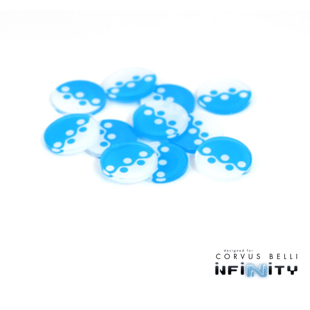 Full Color Infinity Faction Markers, 25mm (Bag of 10) - PanOceania / 25mm