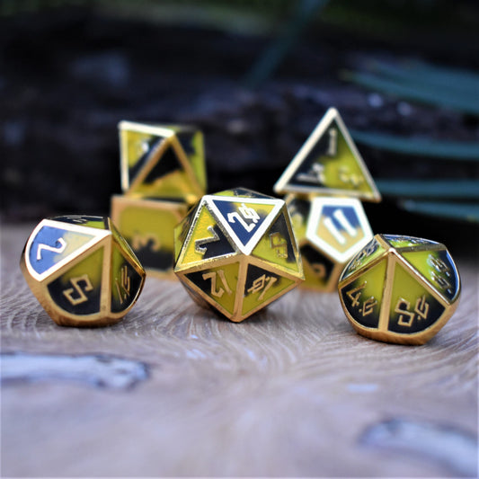 Pansy Meadows Metal Dice Set