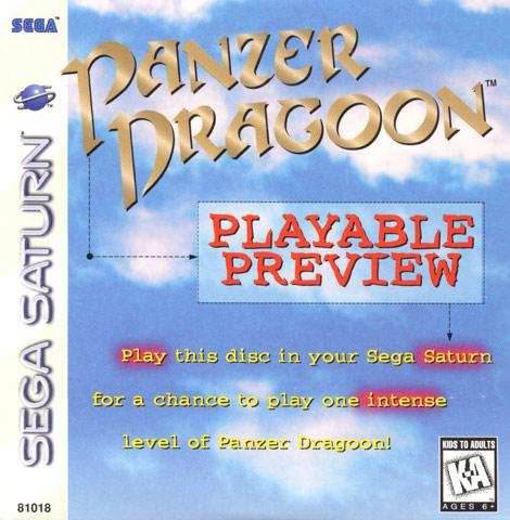 Panzer Dragoon Playable Preview Demo Disc (Sega Saturn) - Game Manual Only