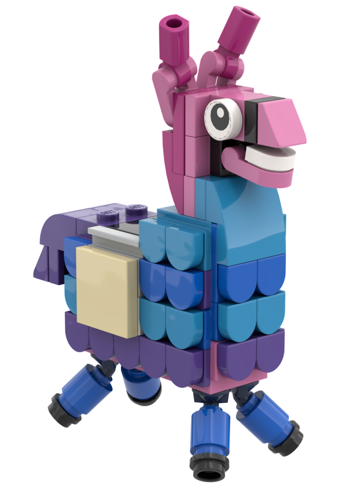 Party Llama - Custom Building Set using LEGO parts