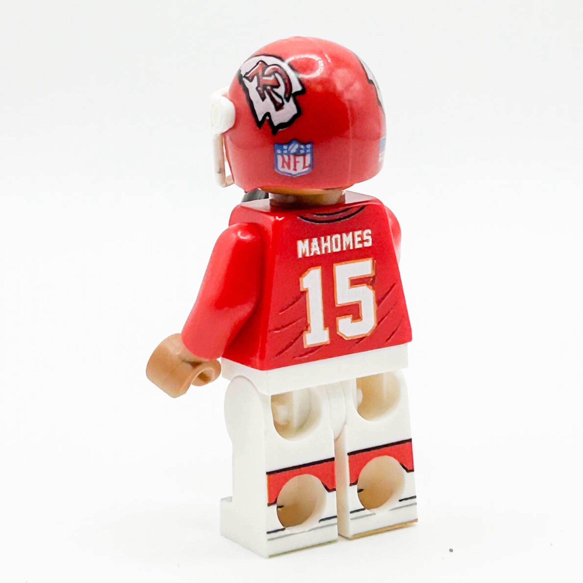 #15 Chiefs Football Player Minifig made using LEGO parts - B3 Customs - 