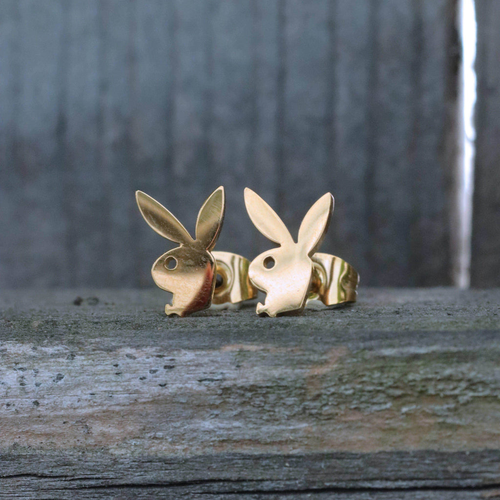Playboy™ Stud Earrings - Gold