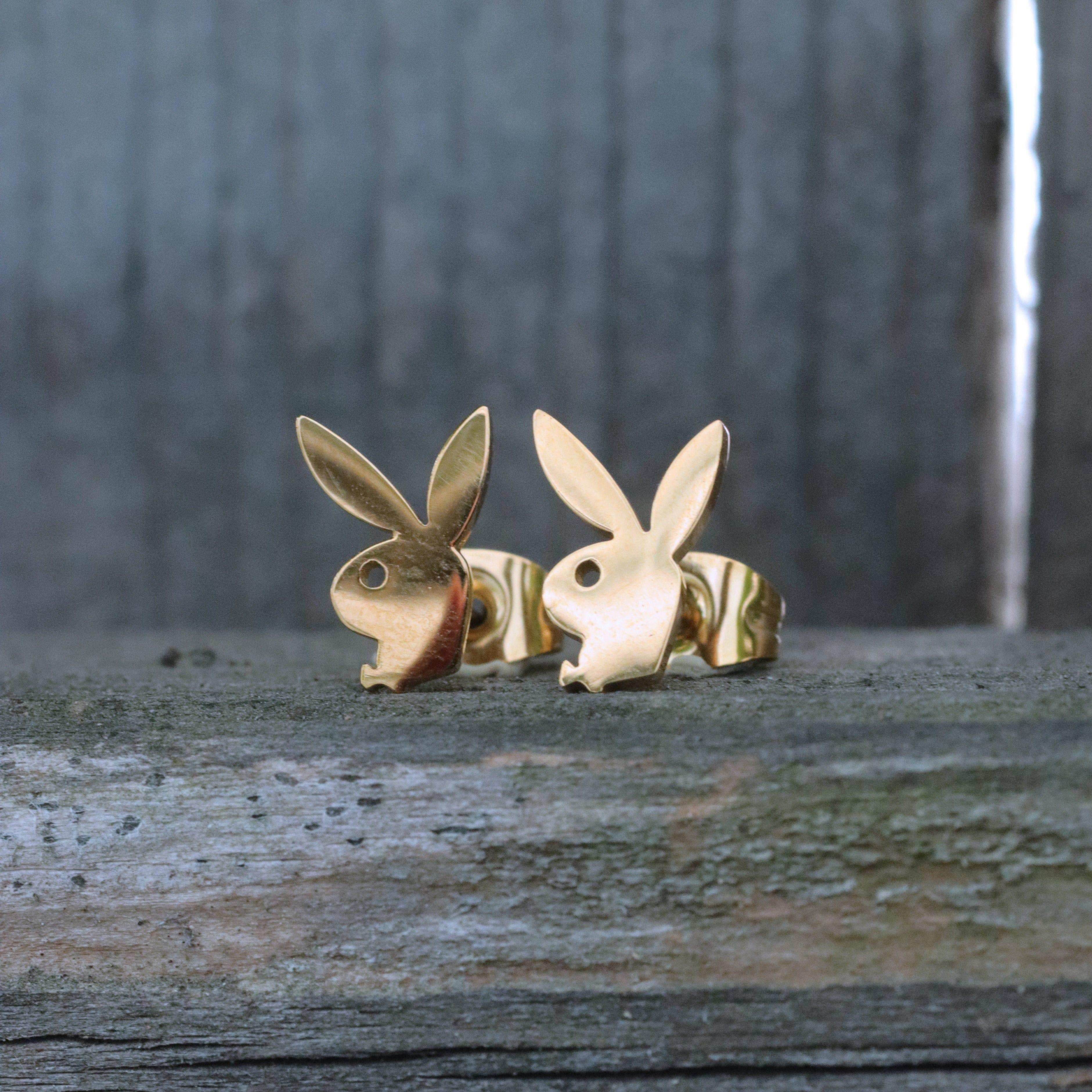 Playboy™ Stud Earrings - Gold