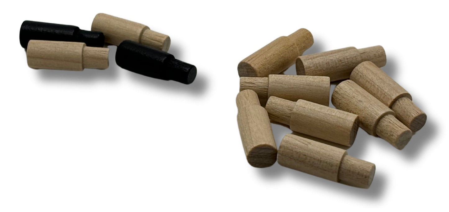 Magnetic Clasp Storage Box With  2 Pegs; Scoring Track for Std Crokinole + 28 discs (2024 Version)