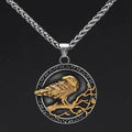 Vikings The Odin's Raven Stainless Steel Necklace - 