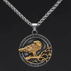 Vikings The Odin's Raven Stainless Steel Necklace - 