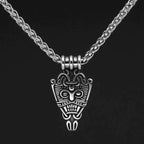 Vikings Odin's Face Stainless Steel Pendant Necklace - 