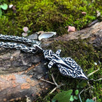Vikings Odin's Gungir Spear Stainless Steel Necklace - 