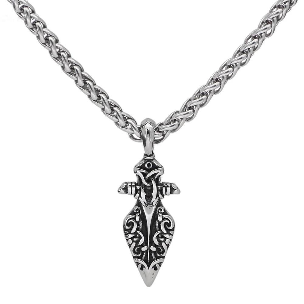 Vikings Odin's Gungir Spear Stainless Steel Necklace - 