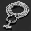 Vikings Hammer of Thor Stainless Steel Necklace - 50 cm