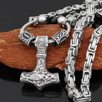 Vikings Hammer of Thor Stainless Steel Necklace - 50 cm