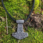 Vikings Thors Mjolnir Stainless Steel Pendant - 