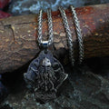 Vikings Warrior and Axe Stainless Steel Necklace - 
