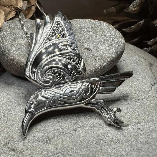 Ashild Raven Celtic Necklace - 18