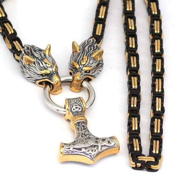 Vikings Mjölnir Stainless Steel Necklace - 