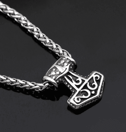 Vikings Thor's Hammer Pendant Necklace - 