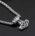 Vikings Thor's Hammer Pendant Necklace - 