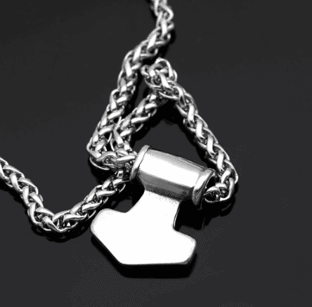 Vikings Thor's Hammer Pendant Necklace - 