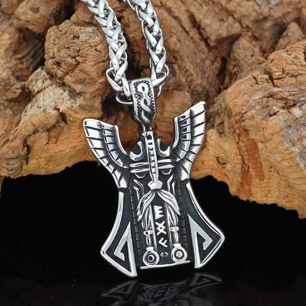 Vikings Odin Stainless Steel Pendant Necklace - 