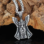 Vikings Odin Stainless Steel Pendant Necklace - 