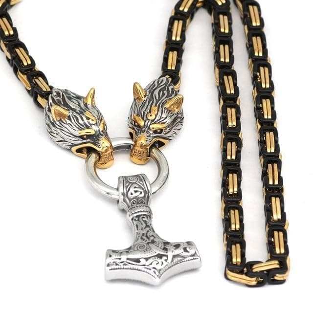 Vikings Mjölnir Stainless Steel Necklace - 