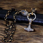 Vikings Mjölnir Stainless Steel Necklace - 