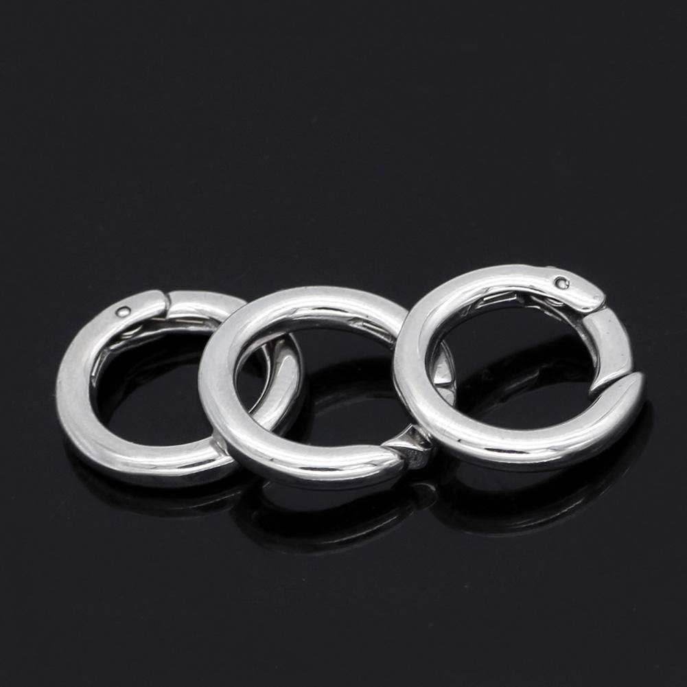 Vikings King Chains Stainless Steel Clasps - 5 x Clasps / Silver