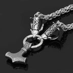 Vikings Mjolnir Stainless Steel Ram Chain Necklace - 50 CM / 20 Inches