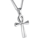 Ancient Egypt Life and Balance Stainless Steel Necklace - Gold