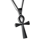 Ancient Egypt Life and Balance Stainless Steel Necklace - Gold