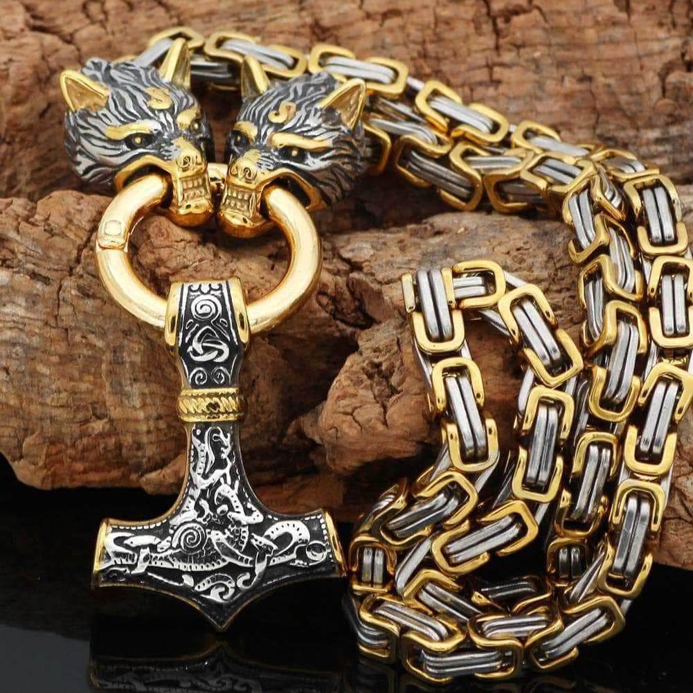 Vikings King Chains Stainless Steel Clasps - 1 x Clasp / Silver