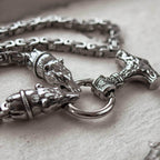 Vikings Geri & Freki Mjolnir King’s Chain Stainless Steel Necklace - 50 CM / 20 INCHES