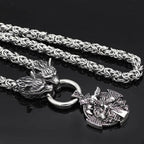 Vikings Odin's Wolf Chain Stainless Steel Necklace - 50 CM / 20 Inches