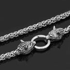 Vikings Wolf Head Stainless Steel Chain - 50CM / 20 Inches
