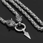 Viking Odin Wolves Spear King's Chain - Metal Chain / 50 CM / 19 IN
