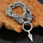 Viking Odin Wolves Spear King's Chain - Metal Chain / 50 CM / 19 IN