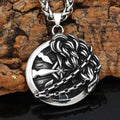 Viking Shield Compass Talisman Pendant & Necklace - Pendant Only