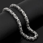 Viking Stainless Steel King Chain + Bracelet - 50 CM / 20 INCHES / Silver / 23 CM / 9 INCHES