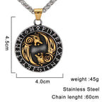 Vikings Geri and Freki Pendant & Necklace - 