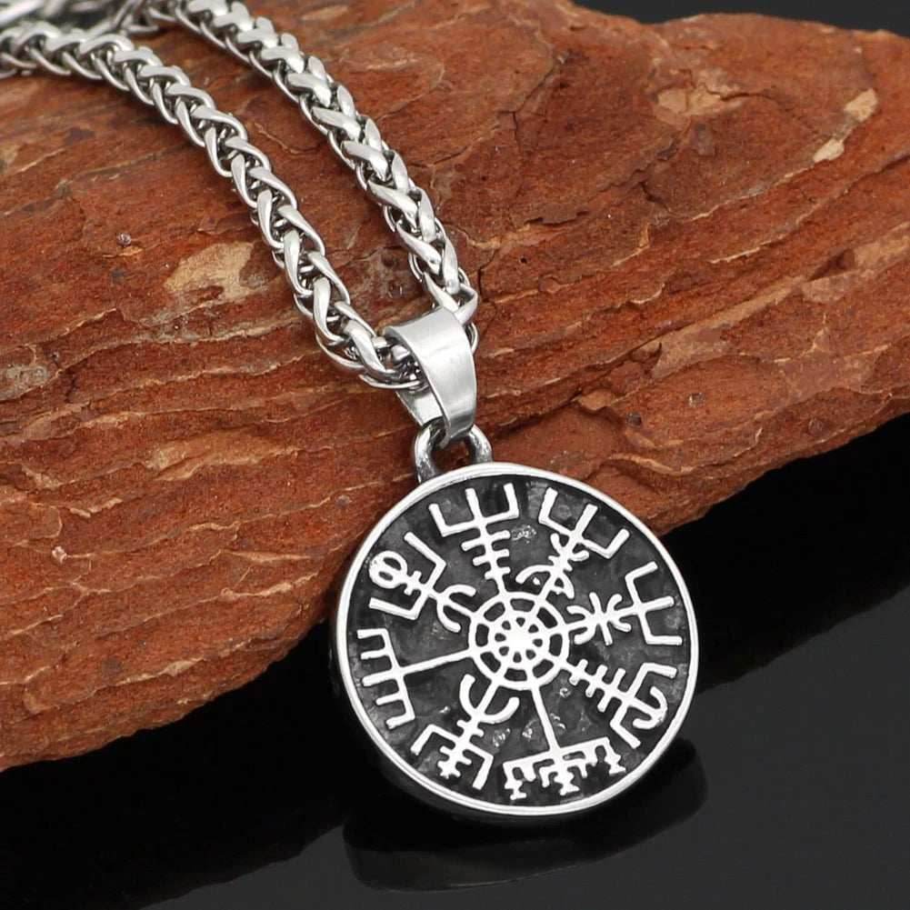 Vikings Helm of Awe Stainless Steel Necklace - 