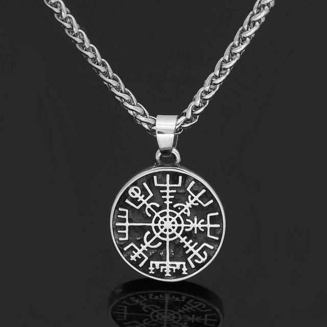 Vikings Helm of Awe Stainless Steel Necklace - 