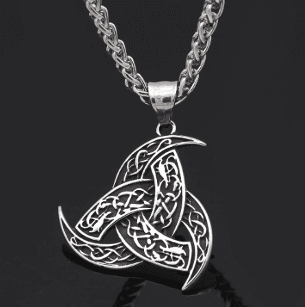 Vikings Odin's Horn Stainless Steel Pendant Necklace - 
