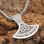Vikings Triquetra Axe Stainless Steel Pendant & Necklace - 