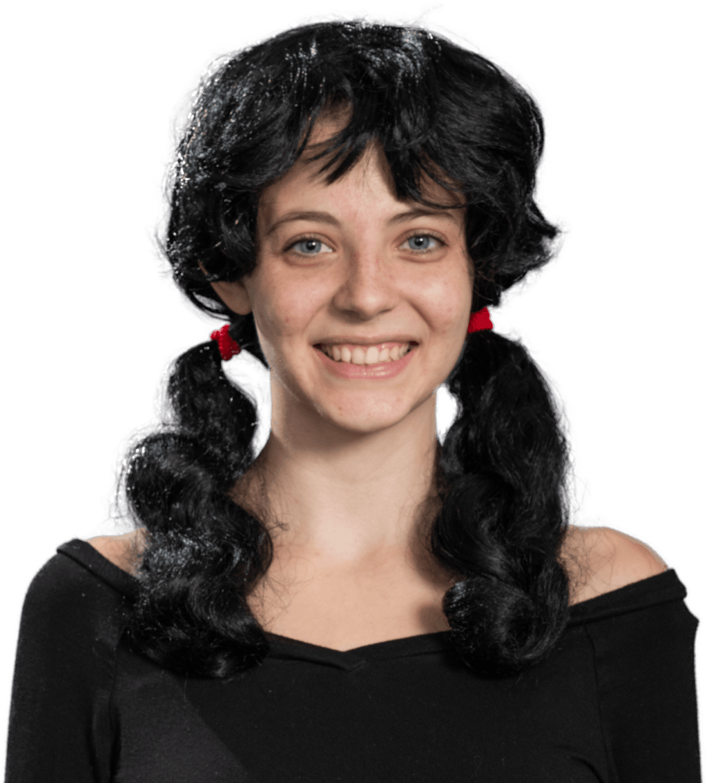 Penny Girl Costume Wig with Long Ponytails
