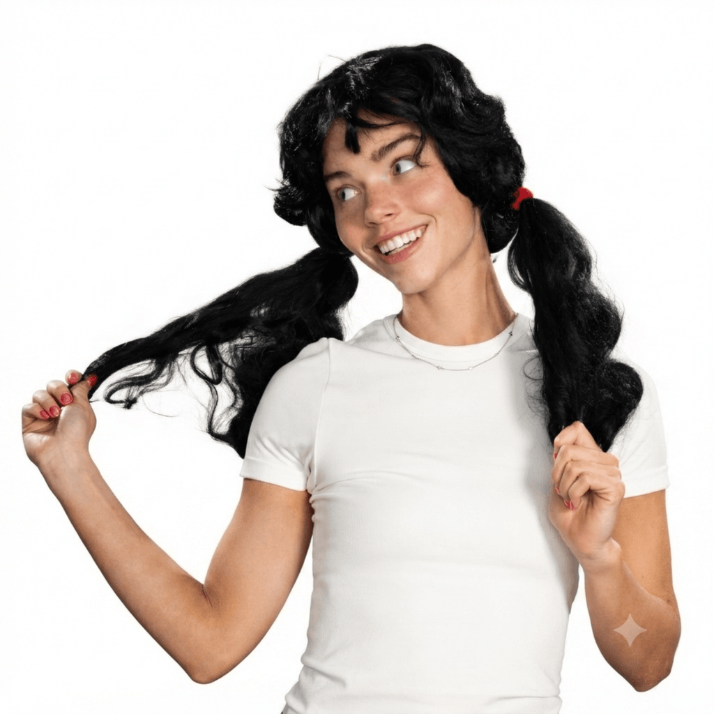 Penny Girl Costume Wig with Long Ponytails