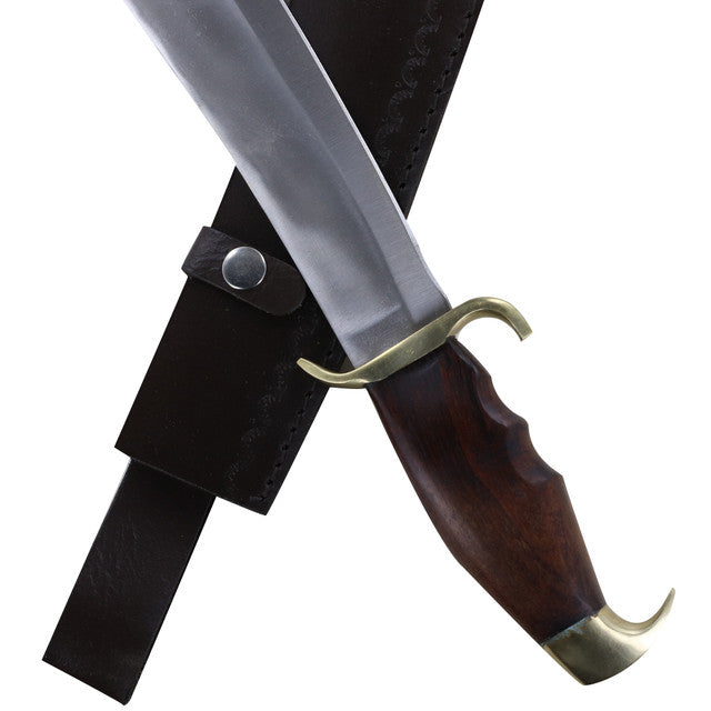 Persian Warrior Arabian Short Scimitar Sword With Leather Sheath