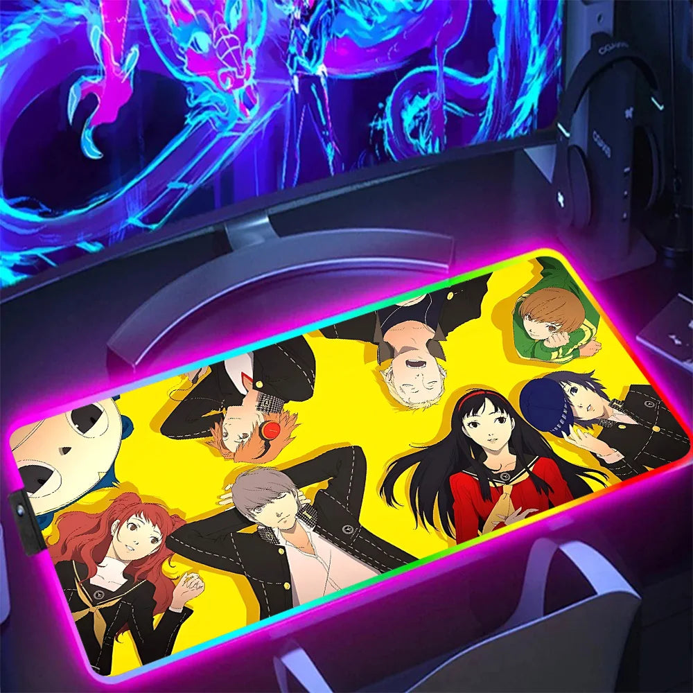 NS Superstore RGB gaming mouse pad - XL Anime LED Desk Mat