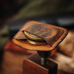 Peso Pocket Duo – Leather Holder for Two Coins | Pirate Goods